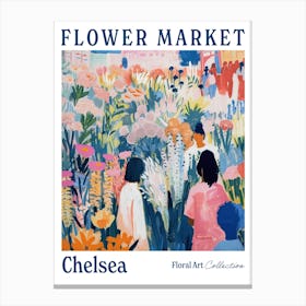 Flower Market Chelsea London Canvas Print