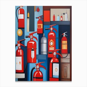 Fire Extinguishers 1 Canvas Print