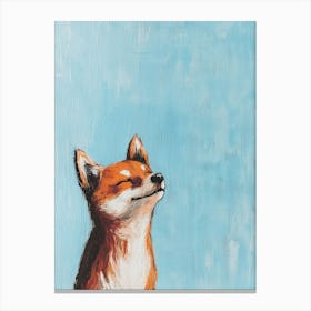 Fox Painting. Generated with AI. Art Print Canvas Print