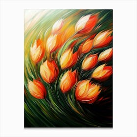 Abstract Tulips Canvas Print