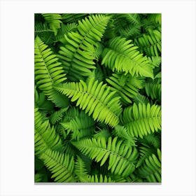 Pattern Poster Forked Fern 4 Canvas Print