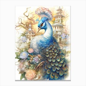 Peacock 1 Canvas Print