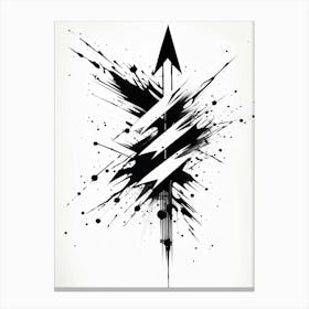 A Conceptual Digital Painting Showcasing A Grunge Infused Collection Of Hand Drawn Vector Arrows In 2 1 Canvas Print