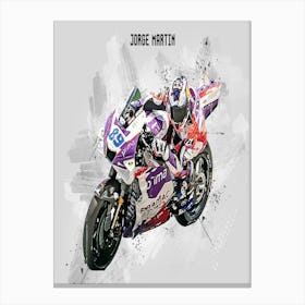 Jorge Martin Riders Street Art Canvas Print