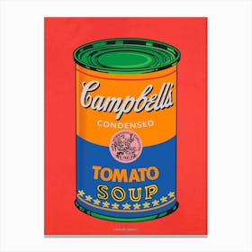 CAMPBELL´S SOUP ORANGE | POP ART Digital creation | THE BEST OF POP ART, NOW IN DIGITAL VERSIONS! Prints with bright colors, sharp images and high image resolution.  Canvas Print