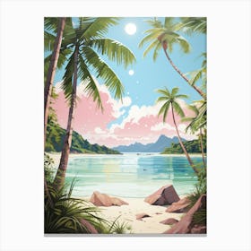 A Canvas Painting Of Anse Source D Argent, Seychelles 3 Canvas Print