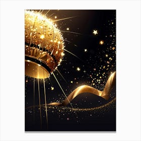 New Year Background Canvas Print