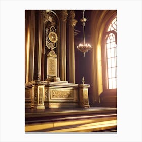 Altar In A Church Canvas Print