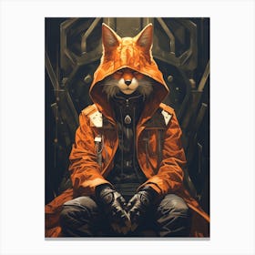 Fox In Armor 1 Canvas Print
