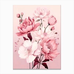 Pink Peonies 9 Canvas Print