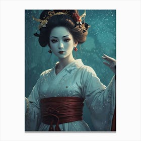 Creative Geisha Artwork 12 Canvas Print