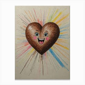 Chocolate Heart 2 Canvas Print