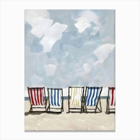 Beach Chairs 2 Canvas Print