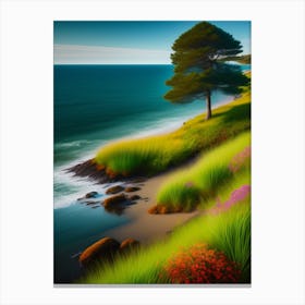 Landscape By The Sea Canvas Print