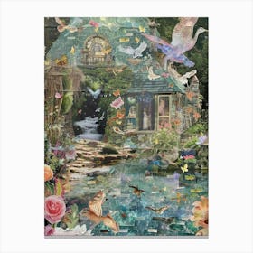 Fairytale Scrapbook Collage 2 Canvas Print