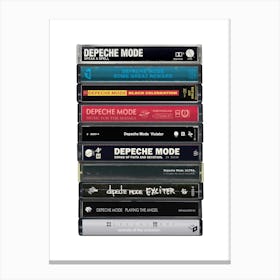 Depeche Mode - Albums - Cassette Print Canvas Print