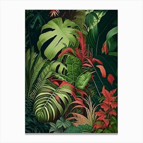 Jungle Foliage 9 Botanicals Canvas Print