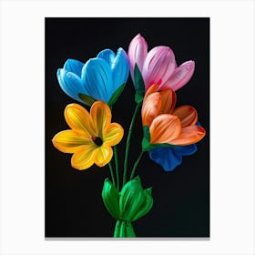 Bright Inflatable Flowers Love In A Mist Nigella 1 Canvas Print