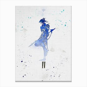 Final Fantasy Watercolor 5 Canvas Print