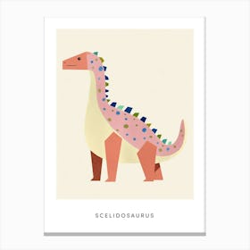 Nursery Dinosaur Art Scelidosaurus 1 Poster Canvas Print