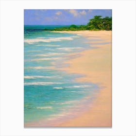 Seven Mile Beach Jamaica Monet Style Canvas Print