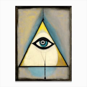 Enlightenment, Symbol, Third Eye Rothko Neutral Canvas Print