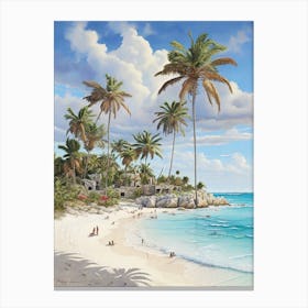 Beach Scene 10 Canvas Print