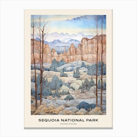 Sequoia National Park United States 2 Poster Canvas Print