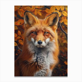 Fox In Autumn Canvas Print