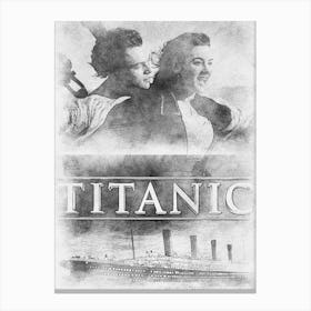 Pencil Art Titanic 1 Canvas Print