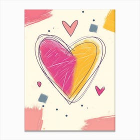 Heart Painting Canvas Print