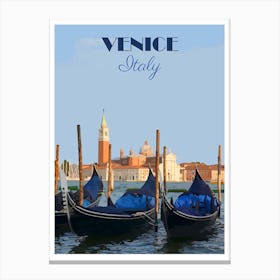 Venice, Italy Travel Poster, Karen Arnold Canvas Print