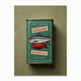 Sandiines Sardines Canvas Print