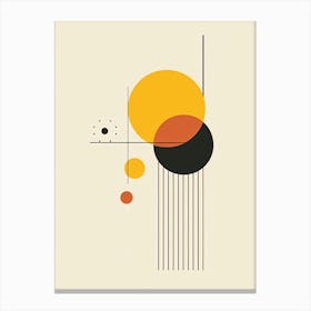 Abstract Minimalistic Geometric Contemporary Boho 1 Canvas Print