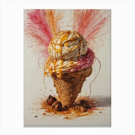Ice Cream Cone 43 Canvas Print