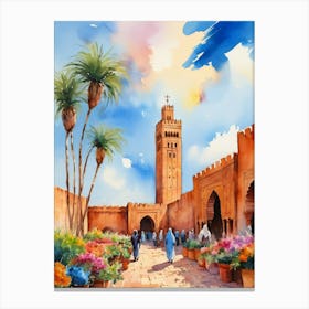 Marrakech, Morocco Canvas Print