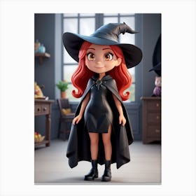 Little Witch 4 Canvas Print