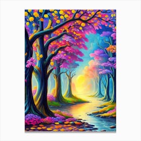 Colorful Forest Canvas Print