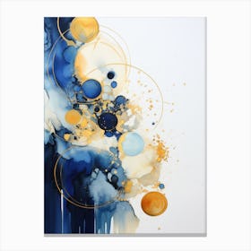 Blue And Gold 5 Canvas Print