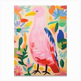 Pink Scandi Albatross 3 Canvas Print