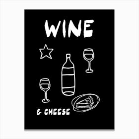 Wine And Cheese 1 Canvas Print