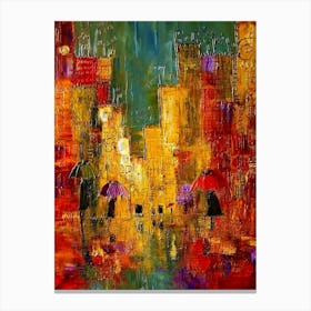 Rainy Day In The City Canvas Print