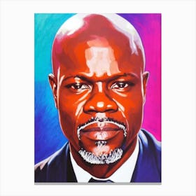 Djimon Hounsou Pop Movies Art Movies Canvas Print