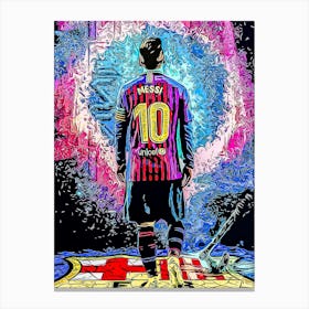 Messi Barcelona Soccer Canvas Print