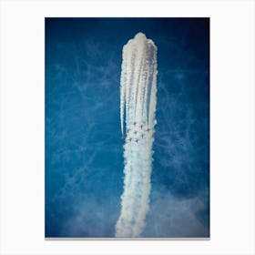 Red Arrows Smoke Trails Canvas Print
