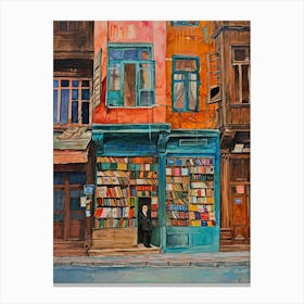 Instanbul Book Nook Bookshop 4 Canvas Print