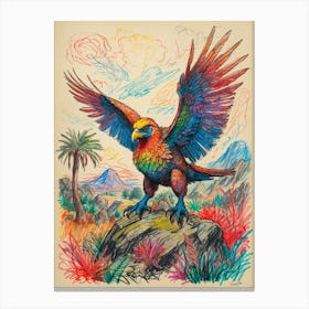 Eagle In Flight 4 Canvas Print
