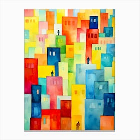 Colorful City Canvas Print