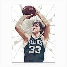 Larry Bird Boston Celtics Canvas Print