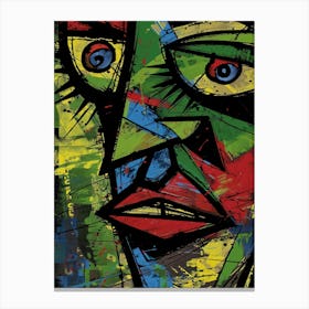 Abstract Face 9 Canvas Print